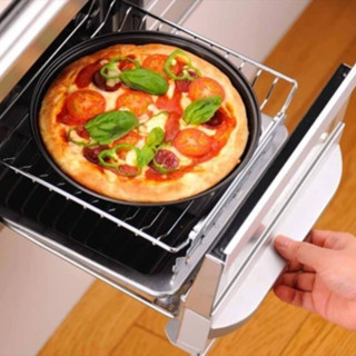 ถาดอบพิซซ่า Grill Pizza Tray ถาดอบ 20 cm. ถาดย่าง ถาดกลม ถาดพิซซ่า Made in Japan 🇯🇵