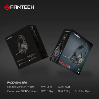 FANTECH รุ่น HG28 หูฟังเกมมิ่ง ระบบ Surround 7.1 หูฟัง Headset Gaming มีไมโครโฟน ไฟ RGB สำหรับเกมแนว FPS, MMORPG, MOBA