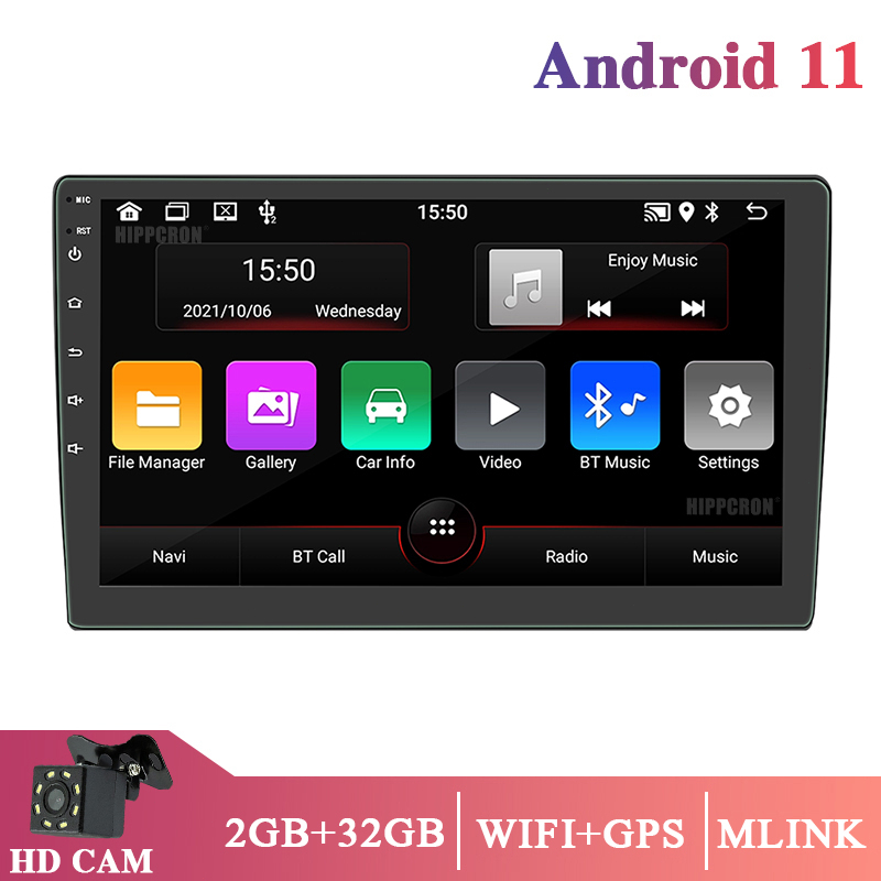 เครื่องเล่นในรถยนต์ "9.0" 10.0 "นิ้ว GPS MP5 วิทยุระบบ Android เครื่องเสียงรถยนต์สไตล์เครื่องเล่น 2G