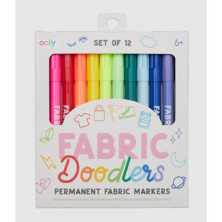 ปากกาสำหรับเขียนผ้าชนิดติดทน fabric doodlers markers สุดน่ารัก