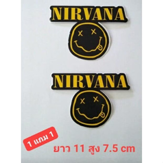 ( 1 แถม 1 ) สติ๊กเกอร์ NIRVANA #สติ๊กเกอร์แต่งรถ #สติ๊กเกอร์หน้ายิ้ม