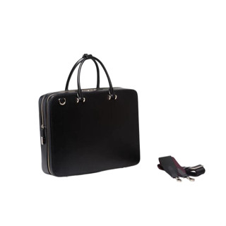 Faire Collective | BOND ALL-PURPOSE BRIEFCASE (VEGETABLE TANNED) Colour Black กระเป๋าเอกสาร, สายยาว, กระเป๋าโน๊ตบุ๊ค