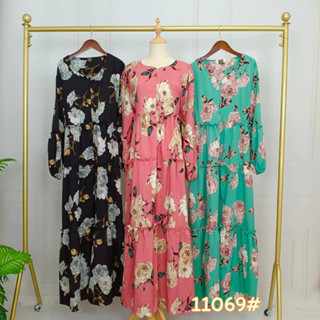 เดรส รุ่น 11069 เดรสต่อชั้นลายดอก (อก40-50นิ้ว) BIG SIZE