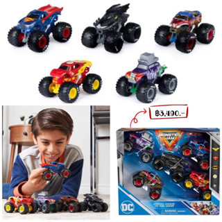 Monster Jam 1:64 Scale Diecast - DC Justice League vs The Joker - 5pk