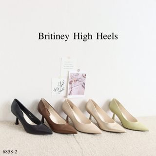Mgaccess Britiney High Heels Shoes 6858-2 รองเท้าคัทชู
