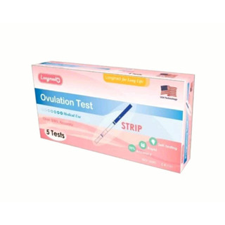 Longmed Ovulation Test Strip ที่ตรวจตกไข่ ตรวจไข่ตก แบบจุ่ม 1 กล่อง บรรจุ 5 ชุดตรวจ