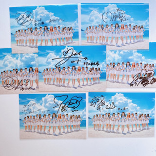 AKB48 postcard พร้อมลายเซ็นสดจากเมมเบอร์ single Hisashiburi No Lipgloss