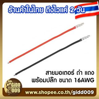 สายไฟ มอเตอร์ พร้อมปลั๊ก ขนาด 16 AWG