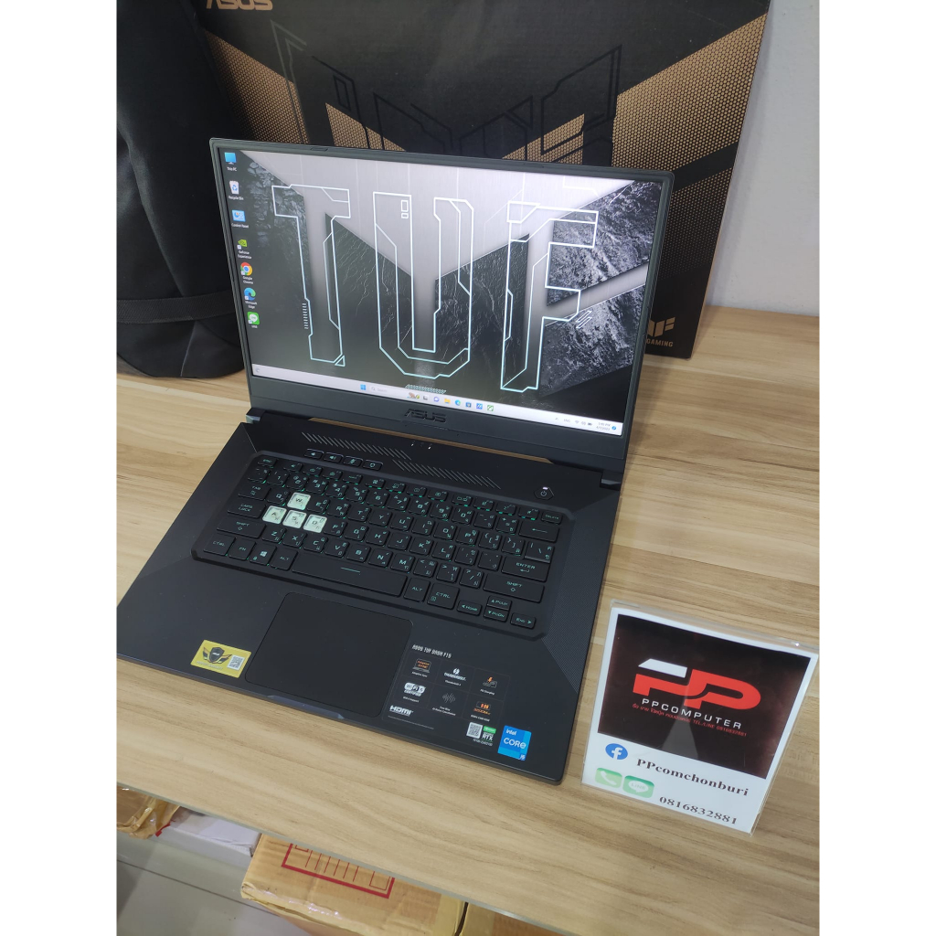 💻โน๊ตบุ๊ค Asus Tuf Dash RTX3060  เล่นเกมส์ ตัดต่อ แรงๆ