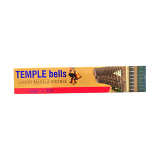 Natural Efe | Indian incense sticks - NAMASTE TEMPLE Bells - Honey &amp; Rose | ธูปหอม 15g