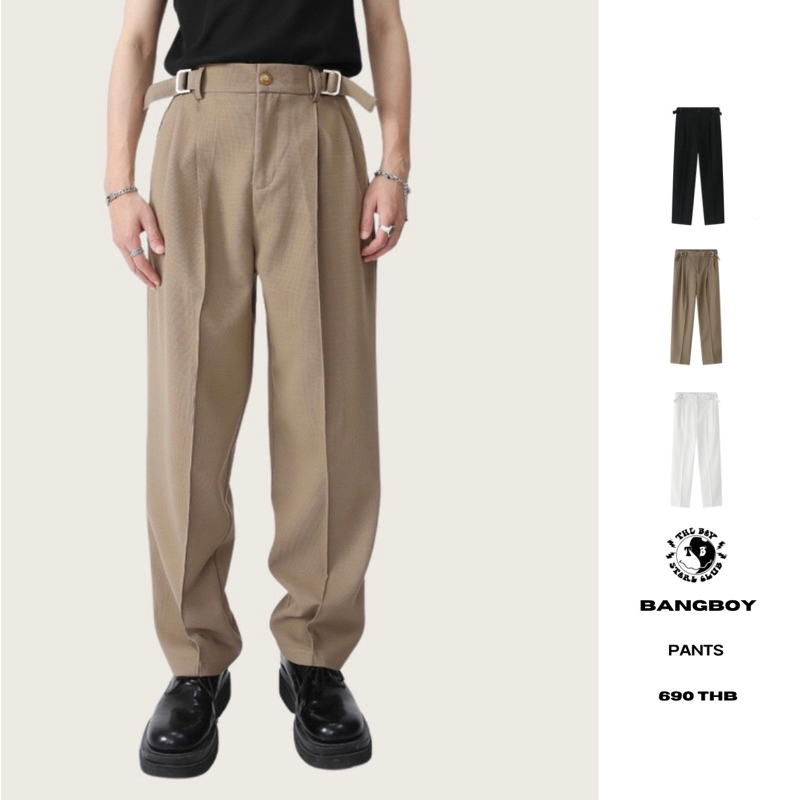 THEBOY- BANKBOY PANTS กางเกงสแล็คทรงกระบอก