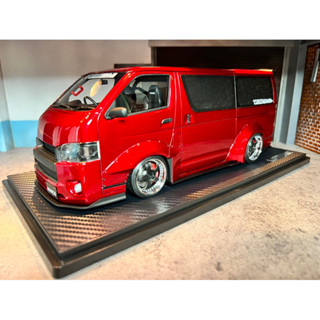 Ignition Model [IG2806] 1:18 T・S・D WORKS HIACE Red Metallic