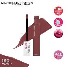 พร้อมส่ง Maybelline Super stay Matte Ink Liquid Lipstick #160 Mover