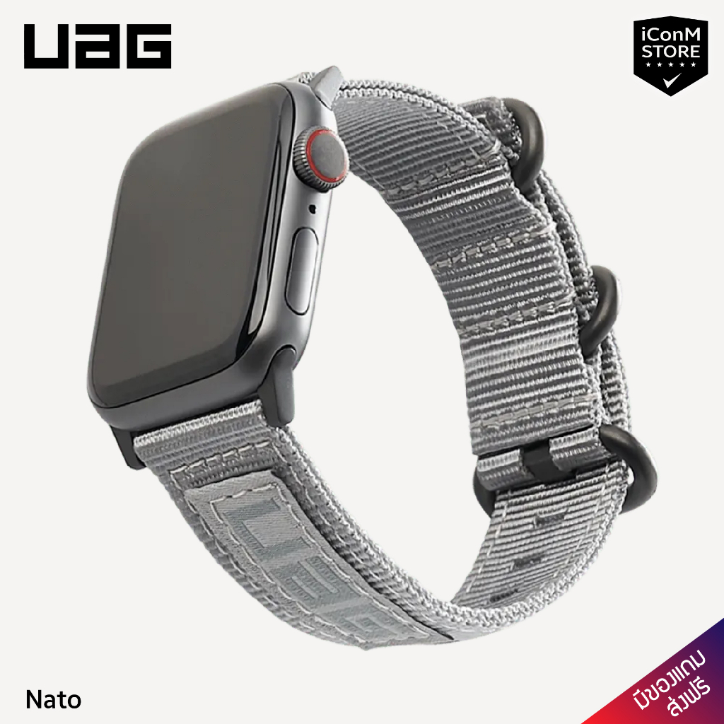 [พร้อมส่ง] UAG รุ่น Nato สายนาฬิกาสำหรับ Apple Watch SE 2-1, 8-1 Series [ผ่อน0% ส่งฟรี มีของแถม]