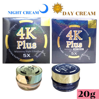 4k plus 5X whitening night cream ครีมบำรุงผิวหน้ากลางคืน 4k plus 5X Day Cream 20g