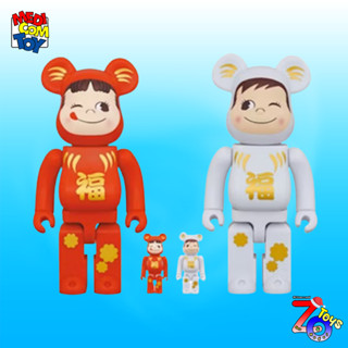 (ของแท้) Bearbrick Daruma Peko-chan &amp; Poco-chan 400+100% แบร์บริค Be@rbrick by Medicom Toy ของใหม่ มือ 1