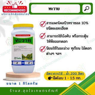 ทะวาย 10 ดับบลิวพี ขนาด 1 กิโลกรัม โซตัส สารแพกโคลบิวทราซอล สารกระตุ้นการออกดอก ผลไม้นอกฤดู