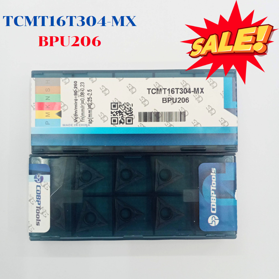 COBPTOOLS TCMT16T304-MX BPU206 Carbide Insert อินเสิร์ท คาร์ไบด์ สินค้าลดราคา มีจำนวนจำกัด ของแท้100%