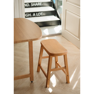 MAAI Design Yokuso stool เก้าอี้นั่งสตูลไม้จริงทั้งตัว ประกอบสำเร็จ