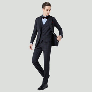 SUIT SELECT Tuxedo Blackwatch Peak Lapel