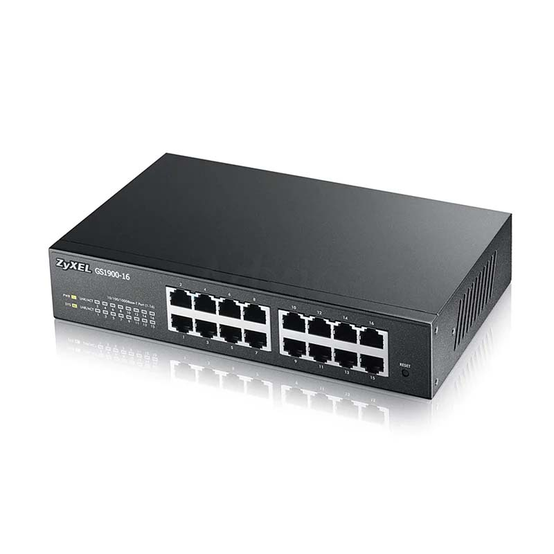 Gigabit Switching Hub 16 Port ZYXEL GS1900-16 (8'')(By Shopee  SuperTphone1234)