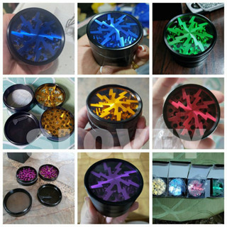 ไทยพร้อมส่ง เครื่องบดยาสูบ เครื่องบดสมุนไพร Grinder เครื่องบดกัญชา เครื่องบดยาสูบอลูมิเนียม 4 ชั้น 63 มม 55 มม