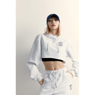 ✨🇰🇷ADLV on sale ✨🇰🇷 A LOGO EMBLEM PATCH CROP HOODIE ✨