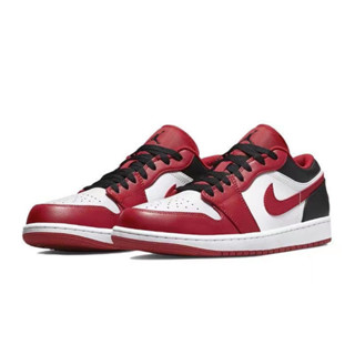 ของแท้ 100%  Nike Air Jordan 1 LOW BULLS รองเท้าผ้าใบ