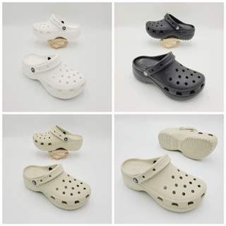 รองเท้าลำลองแฟชั่นสไตล์ Crocs Classic Platform Clog