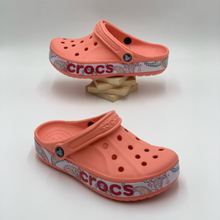 รองเท้าลำลองผู้ใหญ่ (งานแฟชั่น) สไตล์ Crocs Bayaband Bandana Print Clog