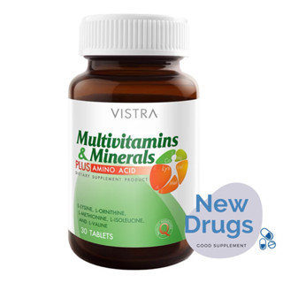 VISTRA Multivitamins &amp; Minerals PLUS AMINO ACID 30เม็ด