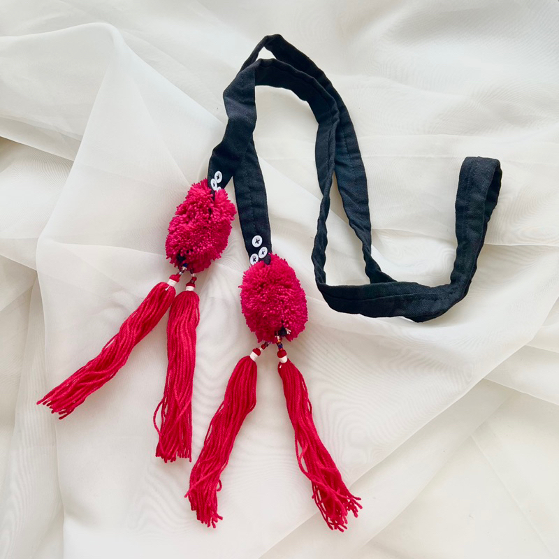 DIY  Vintage POMPOM BELT HANDMADE