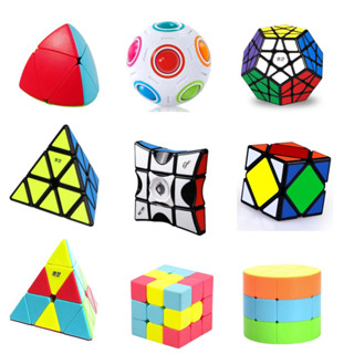 รูบิค qiyi พีระมิดลูกบาศก์รูบิค ชุดลูกบาศก์เมจิก 3D ของเล่นเสริมทักษะ Rubik’s Cube