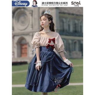 Snbl x Disney Snow White เดรส ชุดกระโปรงสไตล์สโนว์ไวท์ แบรนด์ร่วม ลิขสิทธิ์แท้