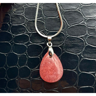 1 Pc Pink Rhodochrosite Pendant premium Quality Argentina Pink Rodocrosite Jewellery Pendant for Women &amp; Men 20x30mm.