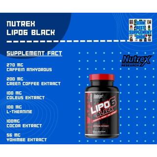 Nutrex- Lipo 6 Black 60cps พร้อมส่ง!!!