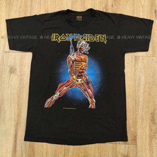 IRON MAIDEN SOMEWHERE ON TOUR 1987 เสื้อวง เสื้อทัวร์ ผ้าฟอกเท่