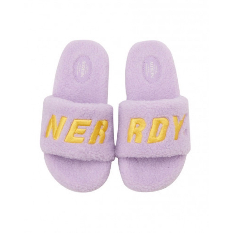รองเท้าแตะฟูๆ NERDY สีม่วง