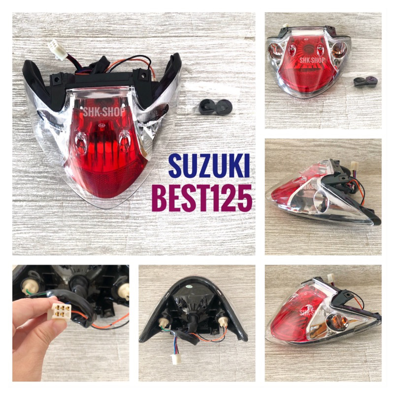 (432) ชุดไฟท้าย SUZUKI BEST125 , ซูซูกิ เบส 125 ไฟท้าย มอเตอร์ไซค์