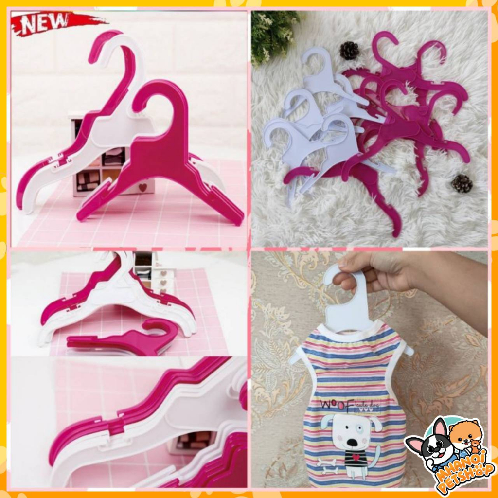 💓พร้อมส่ง💓 ไม้แขวนเสื้อสุนัข ไม้แขวนเสื้อแมว แบบพลาสติก
