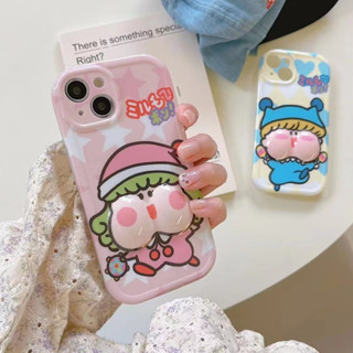 ✨ส่งเชือกเส้นเล็ก✨เคสไอโฟน 14 Pro Max 13 12 11 เคส for iPhone 14พลัส ตลก สาวชุดนอน พกง่ายๆ การป้องกันการตก Case