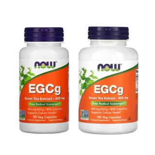 พร้อมส่ง! สารสกัด ชาเขียว EGCg, Green Tea Extract, 400mg, Now Foods จาก USA ช่วยเผาผลาญ ไขมัน คุมน้ำหนัก