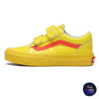 [ของแท้ ส่งฟรี PRE-ORDER] VANS KID OLD SKOOL V - HARIBO CHECKERBOARD YELLOW/MULTI