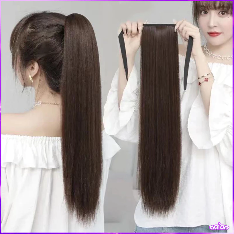 🔥หางม้าตรงสวย ชิ้นหนา (คุณภาพดี) พร้อมส่ง วิกผมหางม้า ไหมทนความร้อน วิกแฮร์พีซ เกรดพรีเมี่ยม