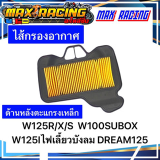 ไส้กรองอากาศ WAVE125R/X/S WAVE100SUBOX WAVE125Iไฟเลี้ยวบังลม DREAM125 ด้านหลังตะแกรงเหล็ก