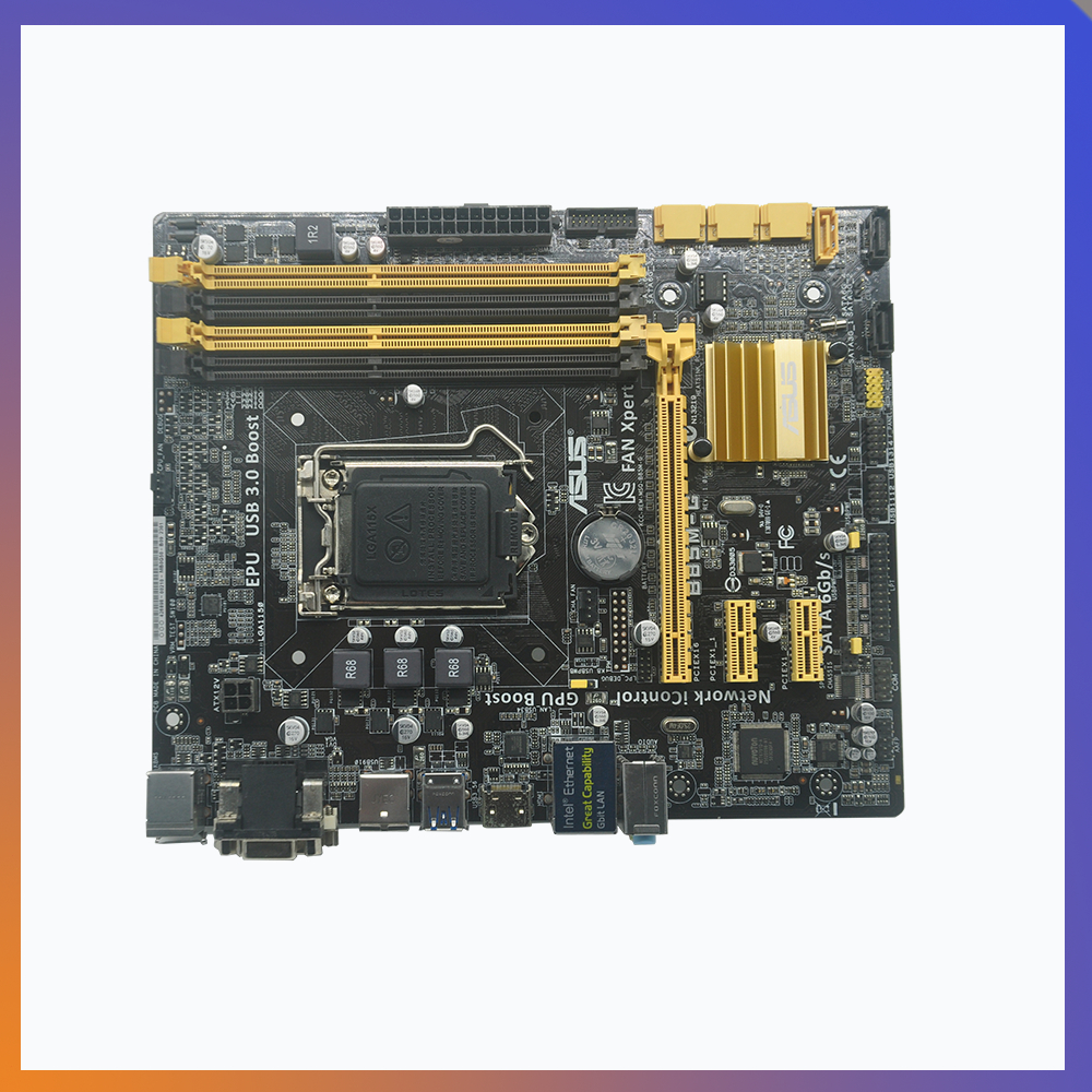 9.9 LGA 1150 ASUS B85M-GMotherboard Micro ATX B85M G Systemboard DDR3 สำหรับ Intel B85 32GB เดสก์ท็อปเมนบอร์ด SATA III