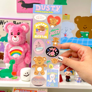 Mini Jelly sticker ลาย Dusty สติกเกอร์เจลลี่ 7x21cm | Stickwithme4ev