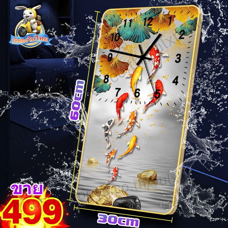 นาฬิกาแขวนผนังขนาดใหญ่ นาฬิกาติดผนังขนาดใหญ่ ของมงคลแต่งบ้าน ของขวัญขึ้นบ้านใหม่ นาฬิกาติดผนังขนาดให