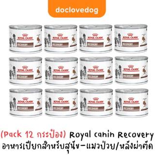 Royal Canin Recovery can 195g อาหารกระป๋องสำหรับสุนัขและแมวป่วย พักฟื้นหลังผ่าตัด