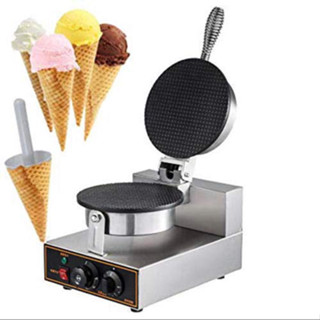 เครื่องทำโคนไอศกรีม เครื่องทำโคนวาฟเฟิล Waffle Cone Maker Commercial for Ice Cream Cone -มีพร้อมส่ง-